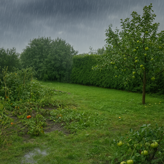 🌧️ Trop de pluie : comment sauver pelouse, massifs, potager et arbres fruitiers ?