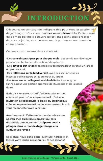 Guide mensuelle pour un extérieur vivant et sain