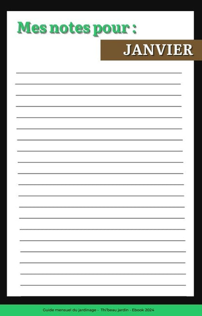 Guide mensuelle pour un extérieur vivant et sain